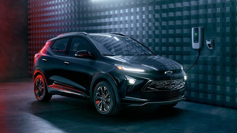 2023 Chevrolet Bolt EUV Redline Edition in black.